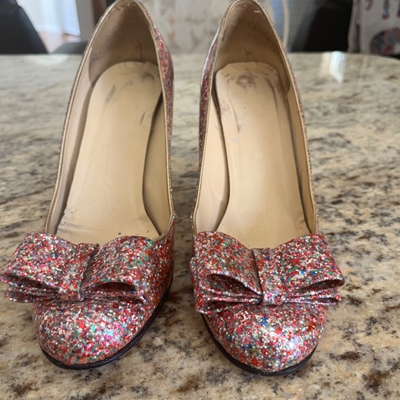 Kate spade krysta bow glitter pump size 9 - Picture 2 of 4